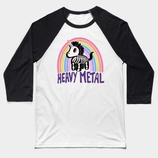 Heavy metal unicorn Baseball T-Shirt